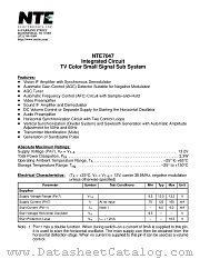 NTE7047 datasheet pdf NTE Electronics