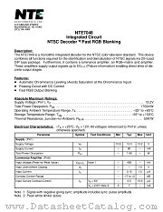 NTE7048 datasheet pdf NTE Electronics