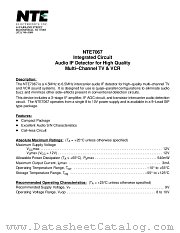 NTE7067 datasheet pdf NTE Electronics
