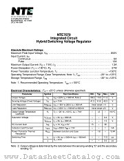 NTE7079 datasheet pdf NTE Electronics