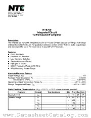 NTE709 datasheet pdf NTE Electronics