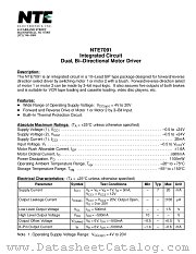 NTE7091 datasheet pdf NTE Electronics