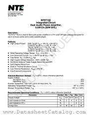 NTE7102 datasheet pdf NTE Electronics