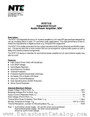 NTE7118 datasheet pdf NTE Electronics