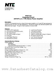 NTE7119 datasheet pdf NTE Electronics
