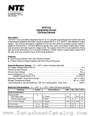 NTE713 datasheet pdf NTE Electronics