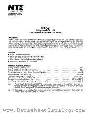NTE722 datasheet pdf NTE Electronics