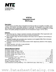 NTE744 datasheet pdf NTE Electronics