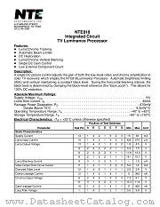 NTE818 datasheet pdf NTE Electronics