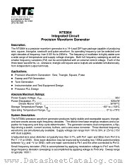 NTE864 datasheet pdf NTE Electronics