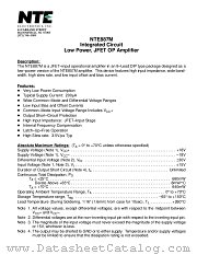 NTE887 datasheet pdf NTE Electronics
