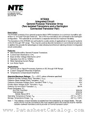 NTE904 datasheet pdf NTE Electronics