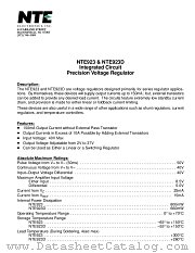 NTE923D datasheet pdf NTE Electronics