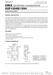 KGF1254 datasheet pdf OKI electronic components