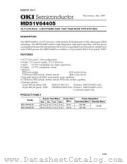 MD51V64405 datasheet pdf OKI electronic components