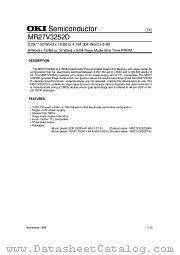MR27V3252D datasheet pdf OKI electronic components