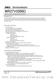 MR27V3266D datasheet pdf OKI electronic components