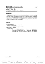 MR27V801D datasheet pdf OKI electronic components