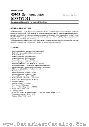 MS87V1021 datasheet pdf OKI electronic components