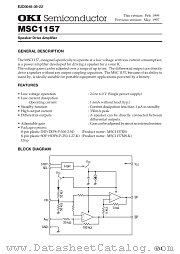 MSC1157 datasheet pdf OKI electronic components