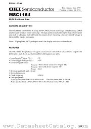 MSC1164 datasheet pdf OKI electronic components