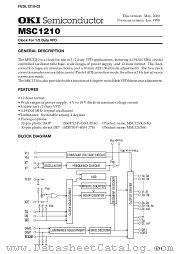 MSC1210 datasheet pdf OKI electronic components