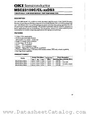MSC23109CL-XXDS3 datasheet pdf OKI electronic components