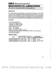 MSC23236CL-XXBC20 datasheet pdf OKI electronic components