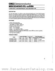 MSC23408CL-XXDS8 datasheet pdf OKI electronic components