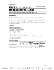 MSC23409CL-XXDS9 datasheet pdf OKI electronic components