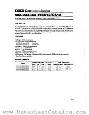 MSC23436A-XXBS12 datasheet pdf OKI electronic components