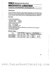 MSC23437A-XXD09 datasheet pdf OKI electronic components