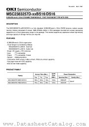 MSC2383257D-XXDS16 datasheet pdf OKI electronic components