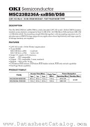 MSC23B236A-XXDS8 datasheet pdf OKI electronic components