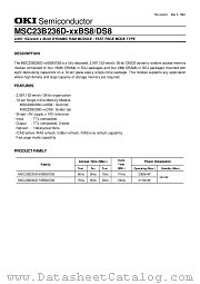 MSC23B236D datasheet pdf OKI electronic components