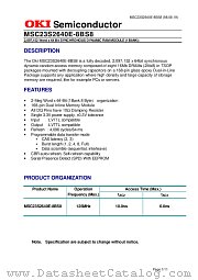 MSC23S2640E-8BS8 datasheet pdf OKI electronic components