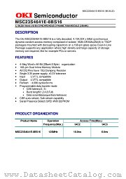 MSC23S4641E datasheet pdf OKI electronic components