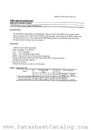 MSC23V13258D datasheet pdf OKI electronic components