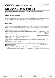 MSC7112-01 datasheet pdf OKI electronic components