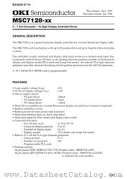 MSC7128-XX datasheet pdf OKI electronic components
