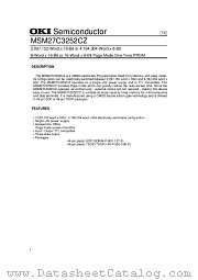 MSM27C3252CZ datasheet pdf OKI electronic components