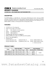 MSM5116400D datasheet pdf OKI electronic components