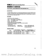 MSM5116800A datasheet pdf OKI electronic components