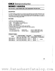 MSM5116805A datasheet pdf OKI electronic components