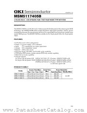 MSM5117405B datasheet pdf OKI electronic components
