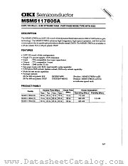 MSM5117805A datasheet pdf OKI electronic components