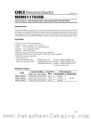 MSM5117805B datasheet pdf OKI electronic components