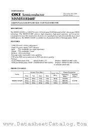 MSM5118160F datasheet pdf OKI electronic components