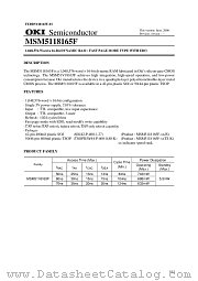 MSM5118165F datasheet pdf OKI electronic components