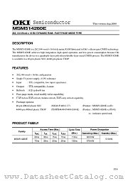 MSM514260E datasheet pdf OKI electronic components